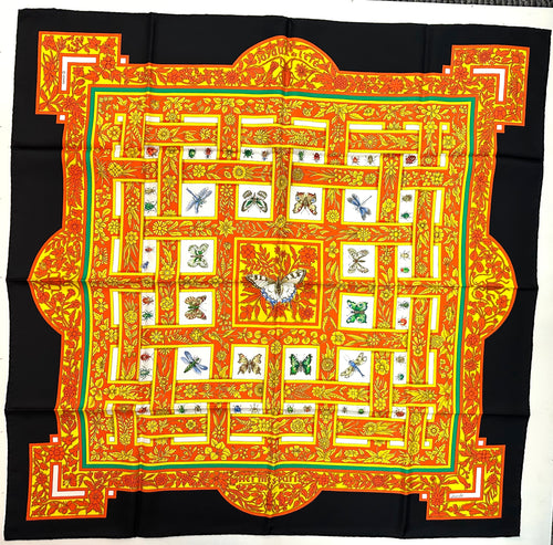 Hermes Silk Scarf, Joyaux de l ete, designed by Antoine de Jacquelot