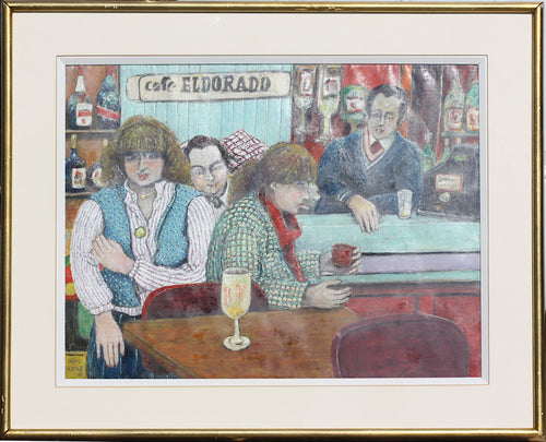 Davidf Azuz, (French/Israeli, 1942-2014) Cafe Eldorado