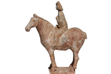 Load image into Gallery viewer, Chinese Tang Dynasty Painted Pottery Equestrian Figure