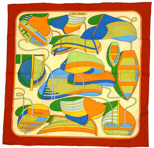 Hermes Cotton Scarf; Thalassa