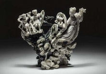 Load image into Gallery viewer, Chinese Jade Group of a Female Deity Ascending the Heavens