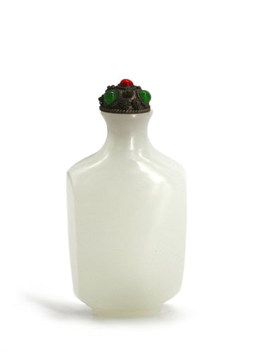Chinese Celadon Glass Snuff Bottle