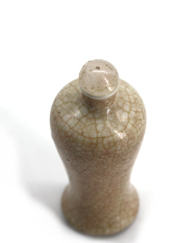 Chinese Crackle Glazed Porcelain Snuff Bottle