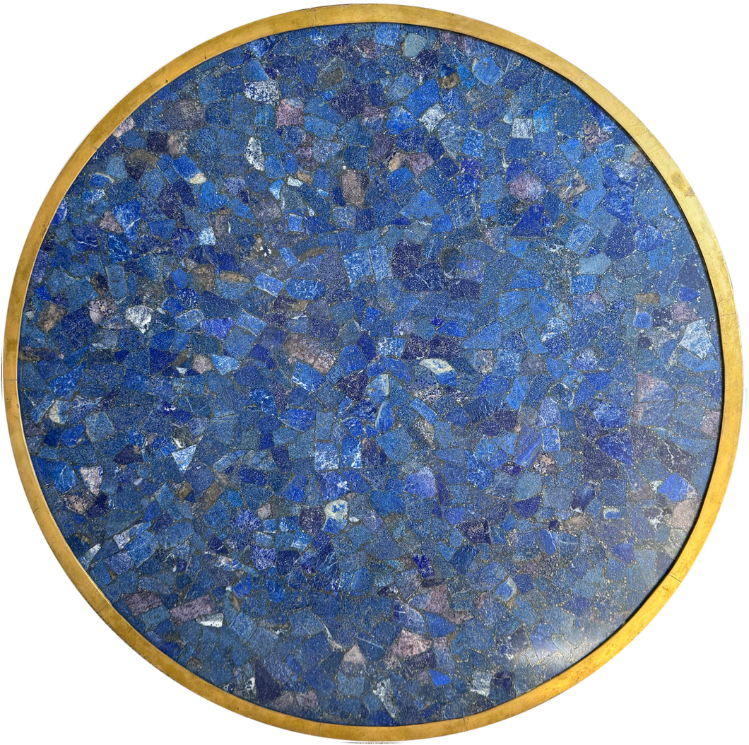 Good French Ormolu Mounted Circular Lapis Lazuli Table Top
