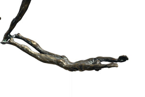 B. G. Garner, (Canadian, 1934-2012) Into the Pool, 1996, patinated bronze
