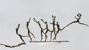 B. G. Garner, (Canadian, 1934-2012) Into the Pool, 1996, patinated bronze