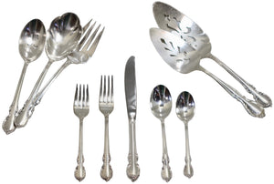 American Sterling Silver Sixty-Six Piece Part Flatware Service