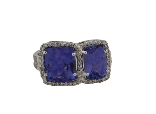 Tanzanite and Diamond Ring