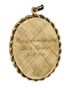 A Gold, Ruby and Diamond Locket