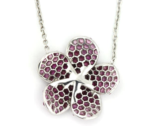 Ruby and Diamond Pendant-Necklace