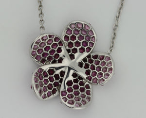 Ruby and Diamond Pendant-Necklace