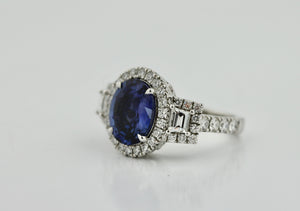 Sapphire and Diamond Ring