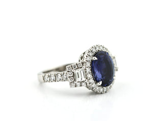 Sapphire and Diamond Ring