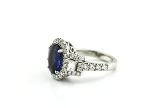 Sapphire and Diamond Ring