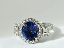 Load image into Gallery viewer, Sapphire and Diamond Ring