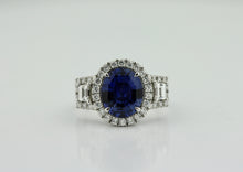 Load image into Gallery viewer, Sapphire and Diamond Ring