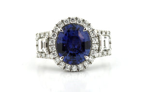 Sapphire and Diamond Ring