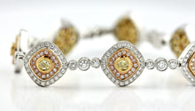 Load image into Gallery viewer, Fine 18 Karat Gold, Diamond and Diamond Bracelet