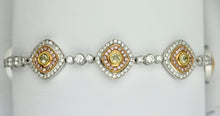 Load image into Gallery viewer, Fine 18 Karat Gold, Diamond and Diamond Bracelet