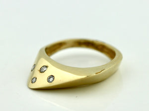 14K Gold and Diamond Ring