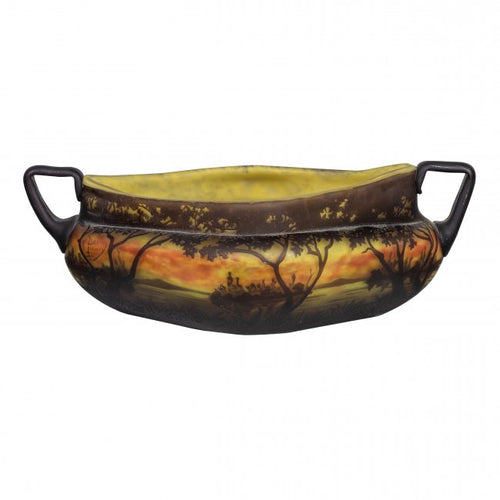 Daum Nancy internally decorated Cameo Glass Vase, 