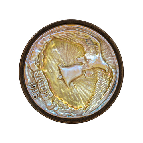 A Tiffany Studios Favrile Glass Commemorative Plaque