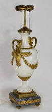 Load image into Gallery viewer, Louis XVI Style Marble and Ormolu Lamp, French 19th century