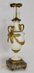 Louis XVI Style Marble and Ormolu Lamp, French 19th century