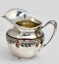 Load image into Gallery viewer, Vintage Sterling Silver &amp; Enamel Jug and Bowl R. Blackington &amp; Co.