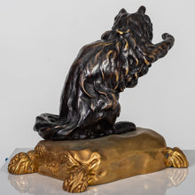 Load image into Gallery viewer, A Pair of Louis XVI Style Ormolu and Patinated Bronze Chenets