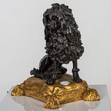 Load image into Gallery viewer, A Pair of Louis XVI Style Ormolu and Patinated Bronze Chenets