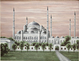 Jean-Pierre CAPRON (1921-1997) "La Mosquee Bleue D'Istanbul"