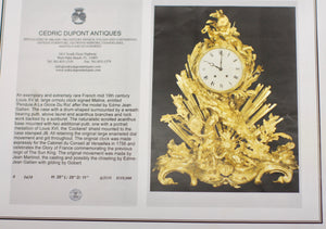 A Louis XV Style Ormolu Mantle Clock after Graux-Marly Frères