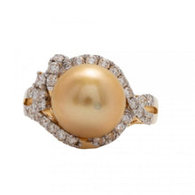 Load image into Gallery viewer, South Sea Pearl and Diamond Ring