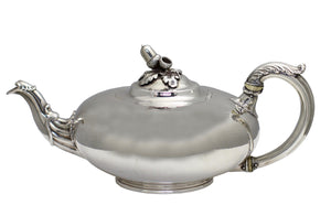 A William IV Silver Tea Pot, Paul Storr for Storr & Mortimer, London, 1832