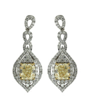 Load image into Gallery viewer, Pair of Diamond and Diamond Earrings