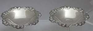 Pair of Tiffany Sterling Silver Compotes