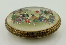 Load image into Gallery viewer, A Satsuma Earthenware Covered Box, by Kinkozan, Provenance: Bonhams &amp; Butterfield