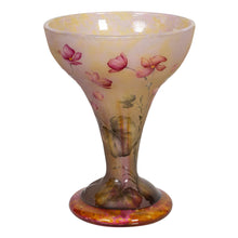 Load image into Gallery viewer, Daum Nancy enameled and internally decorated Glass Vase, France