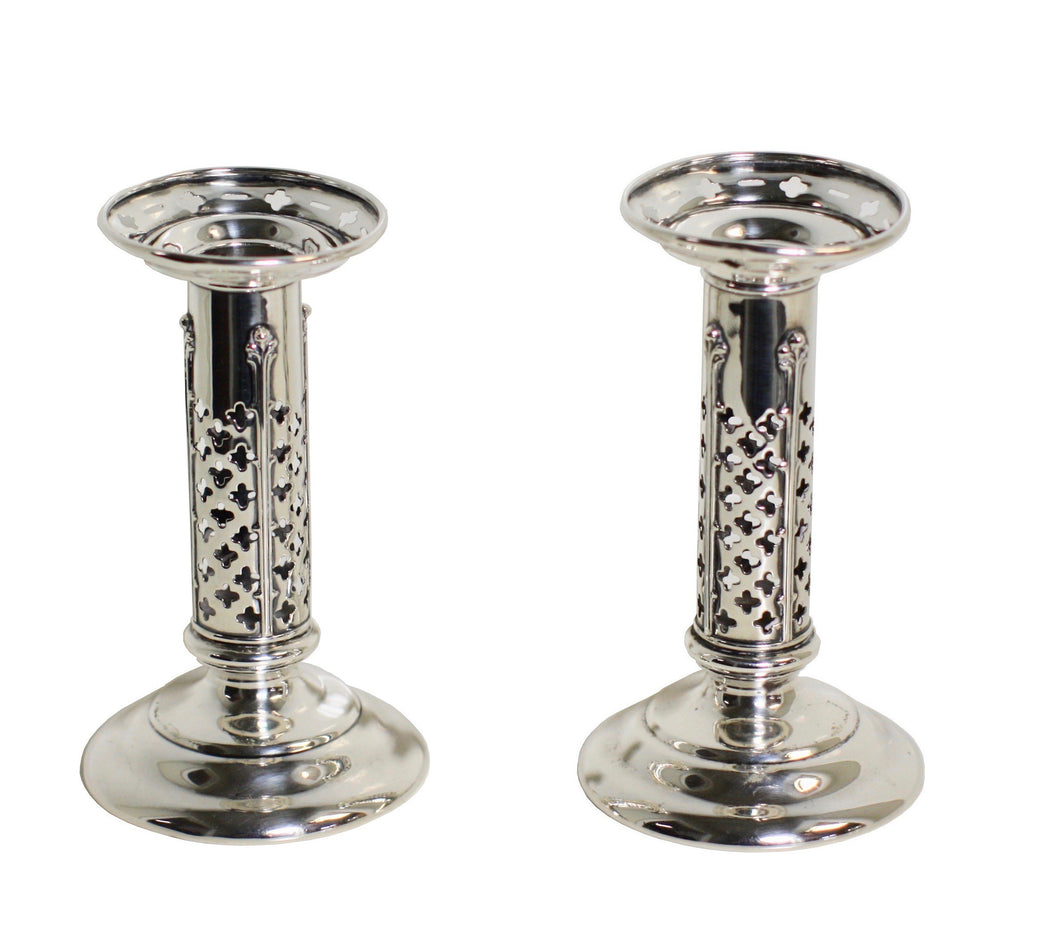 Pair of Tiffany Sterling Silver Candle Sticks