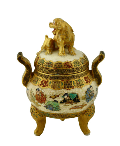 A Satsuma Koro and Cover by Yabu Meizan