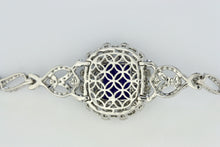 Load image into Gallery viewer, 14 Karat Gold, Tanzanite and Diamond Bracelet