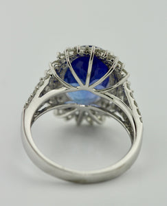 Tanzanite and Diamond Ring