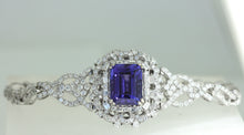 Load image into Gallery viewer, 14 Karat Gold, Tanzanite and Diamond Bracelet