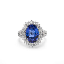 Load image into Gallery viewer, Tanzanite and Diamond Ring