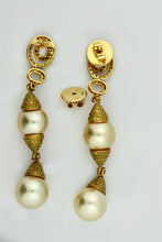 Load image into Gallery viewer, Pair of Pearl and Diamond Earrings