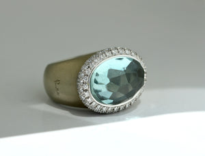 POMELLATO, Aqua and Diamond Ring