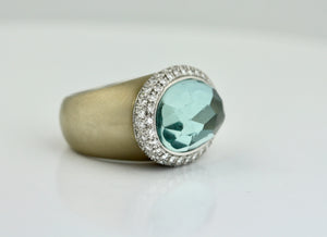 POMELLATO, Aqua and Diamond Ring