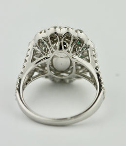 Emerald and Diamond Ring