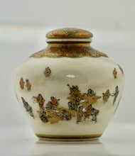 Load image into Gallery viewer, A Satsuma Covered Earthenware Vase by Yabu Meizan, Osaka, 1853-1934